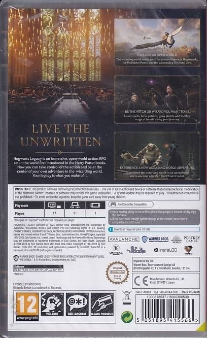 Hogwarts Legacy - Nintendo Switch Spil (AA Grade) (Used) (eng)